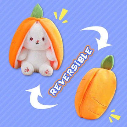 Reversible Plush Bunny – Two Adorable Looks in One!