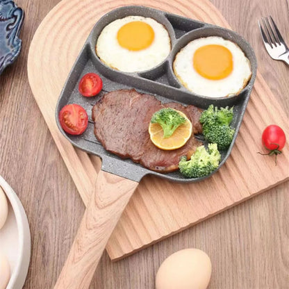 Multisection Breakfast Frying Pan – Cook Multiple Dishes at Once with Ease!