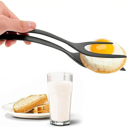 2 in 1 Spatula Tongs for Eggs – Flip, Grip, and Serve with Ease!