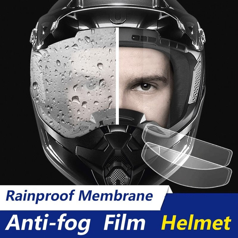 Universal Motorcycle Helmet Anti-Fog &amp; Rainproof Film – Enhance Your Ride with Essential Helmet Accessories