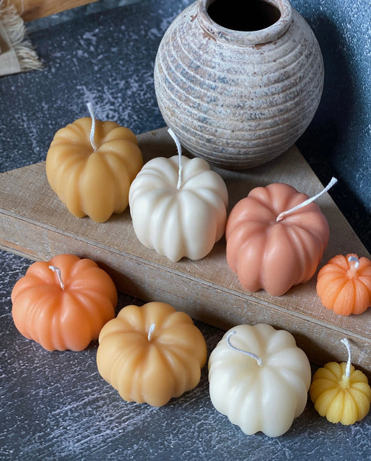 Autumn Pumpkin Handmade Soy Wax Candle – Cozy, Personalized, and Eco-Friendly