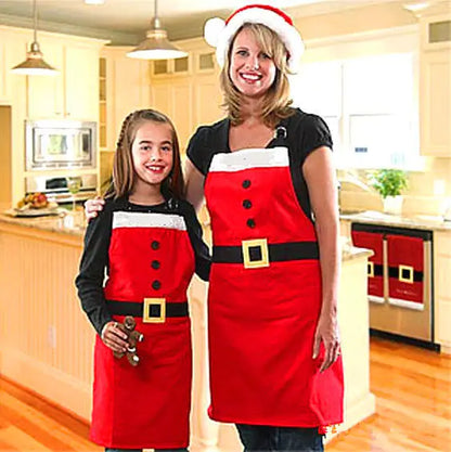 Festive Christmas Aprons for Adults & Kids