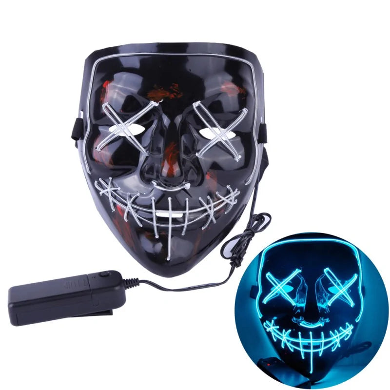 Light Up the Night with the LED Halloween Party Masque