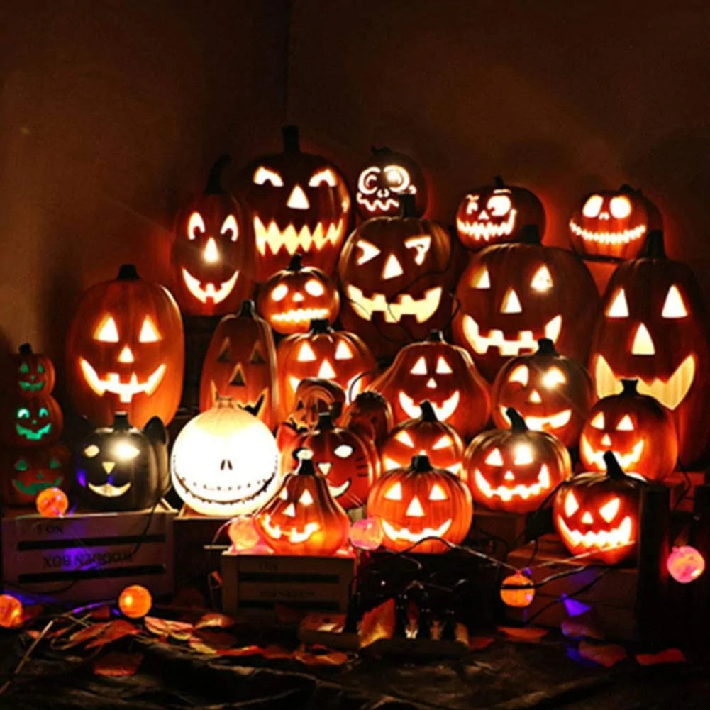 Spooky Pumpkin LED Lantern - Perfect for Halloween Decorations!