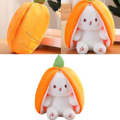 Reversible Plush Bunny – Two Adorable Looks in One!