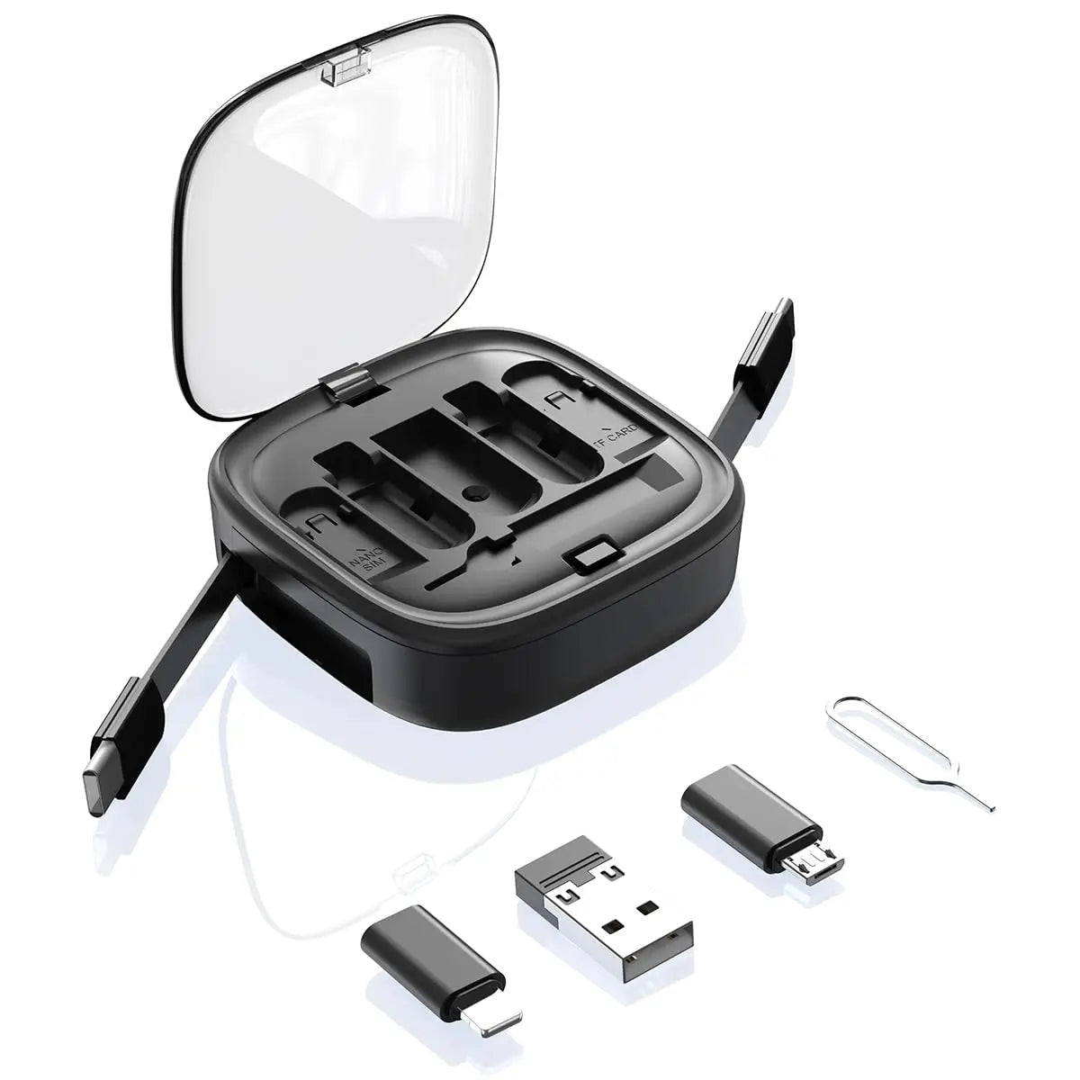 Multifunctional 60W Fast Charge Cable Set Storage Box - Ultimate Cable and Charging Solution