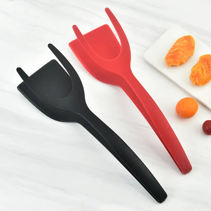 2 in 1 Spatula Tongs for Eggs – Flip, Grip, and Serve with Ease!