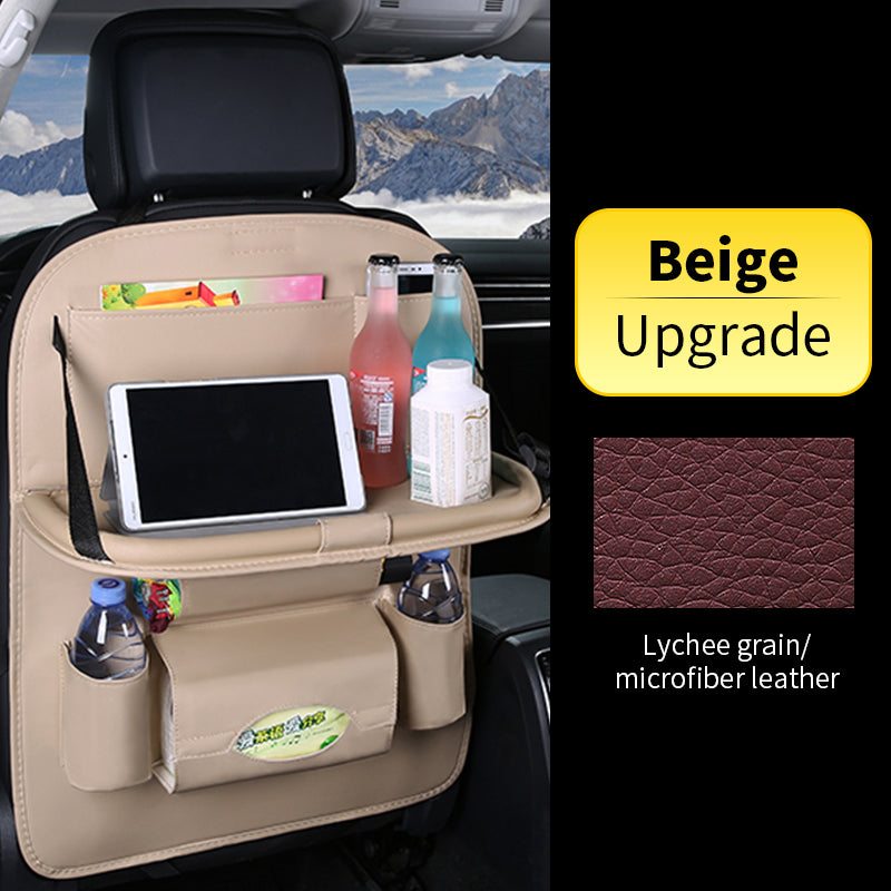 Car Back Seat Organizer with Foldable Table – Ultimate Travel Companion for Families