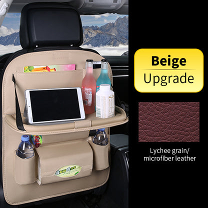 Car Back Seat Organizer with Foldable Table – Ultimate Travel Companion for Families