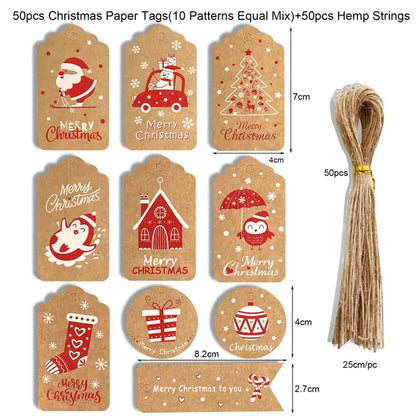 Add a Magical Touch to Your Gifts with Santa Claus Christmas Gift Tags!