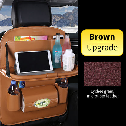 Car Back Seat Organizer with Foldable Table – Ultimate Travel Companion for Families