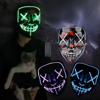 Light Up the Night with the LED Halloween Party Masque