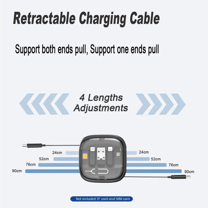 Multifunctional 60W Fast Charge Cable Set Storage Box - Ultimate Cable and Charging Solution