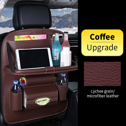 Car Back Seat Organizer with Foldable Table – Ultimate Travel Companion for Families